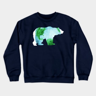 Earth Mama Bear Our Planet Protector Cool Gift For Nature Lovers Crewneck Sweatshirt